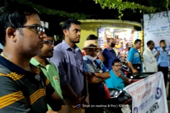 Journalists Protested at Kailashahar seeking Arrest of Culprits behind Attack on Media Journalists Protested at Kailashahar seeking Arrest of Culprits behind Attack on Media